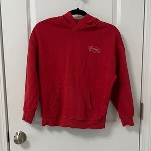 Old Navy Red Pullover Hoodie with Chest Logo